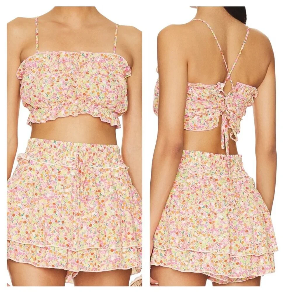 Show Me Your Mumu Dakota Top – Beachy Blossom – Size Large